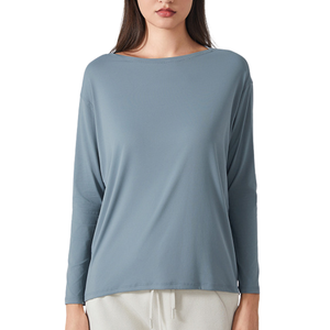 Camiseta ecuestre de manga larga ecuestre de nailon Spandex Pro-Skin, camiseta de equitación de secado rápido para mujer, camiseta de entrenamiento ecuestre - Product Image 1