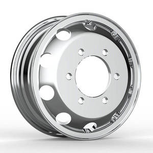Jantes en alliage véritable Nippon 16.5x5.5j <span class=keywords><strong>17</strong></span> <span class=keywords><strong>17</strong></span>.5 22.5 pouces, neuves, 100% forgées, anneau en fer de 35 mm d'épaisseur, construction en anneau d'acier robuste - Product Image 1