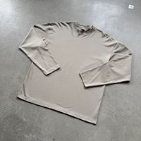 Camisetas de Manga Larga para Hombre, Estilo Urbano, 280G, Alta Calidad, Cuello Redondo, Lisas, Personalizables, Talla Grande, Corte Regular, 100% Algodón