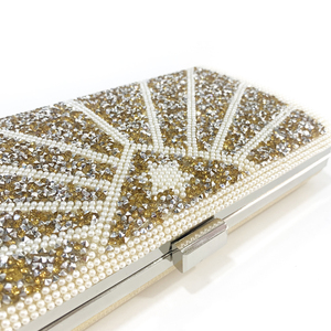 Borsa <span class=keywords><strong>da</strong></span> <span class=keywords><strong>Sera</strong></span> di Lusso con Perle per Donna, Clutch Trendy per Feste - Product Image 3