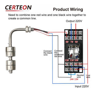 <span class=keywords><strong>Sensor</strong></span> pengontrol <span class=keywords><strong>level</strong></span> cairan AC220V stainless 304 316 pemasangan samping saklar <span class=keywords><strong>level</strong></span> pelampung tahan air - Product Image 4