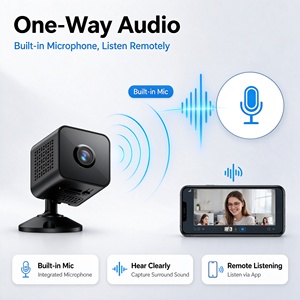 Mini Telecamera WiFi con Sensore CMOS 2MP, Visione Notturna, Design a Cubo, Rilevamento Movimento, O-KAM Pro <span class=keywords><strong>Microcamera</strong></span> per <span class=keywords><strong>Sorveglianza</strong></span> Domestica Interna S21 - Product Image 1