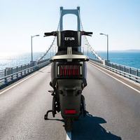 Ticari Toptan Elektrikli Motosiklet 1000W Stabil Sürüş Yetişkin Günlük Seyahat E-Scooter