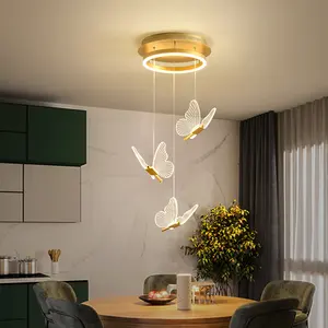 现代北欧厨房岛餐台亚克力灯吊灯吊灯蝴蝶形led楼梯吊灯天花板 - Product Image 1