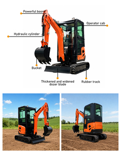 Envío Gratis: Excavadora Hidráulica Pequeña, Excavadora Agrícola de 1 a 2 Toneladas con Motor, Modelo NT18-1 Este es el Ly18 - Product Image 3