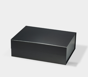 Two-piece Eco-Friendly <b>Recyclable</b> Matte Black Rigid Gift <b>Box</b> Magnetic Closure Made Thick Grey Board Specialty Paper sharp - Product Image 1