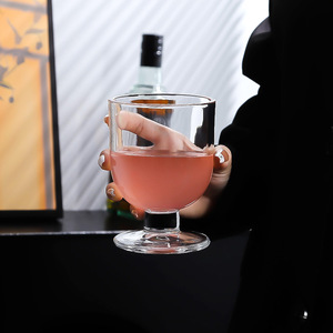 Bicchieri da <span class=keywords><strong>vino</strong></span> <span class=keywords><strong>rosso</strong></span> coreani personalizzati a stelo corto, calici per gelato, bicchieri per succhi, bicchieri per bevande fredde per casa, bar, matrimoni - Product Image 6