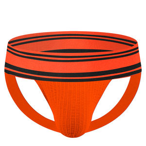 Homens Roupa Interior 4.5cm Cintura Listrada Jockstrap Sexy Urso Jockstrap Cor Sólida Baixa Cintura Algodão Sexy Gay <span class=keywords><strong>Men</strong></span> Jockstrap - Product Image 5