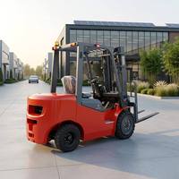 Chariot élévateur électrique XTMG Heavy Duty 330 à essieu avant en acier moulé, 3 tonnes, avec cadre de porte standard pour entrepôt