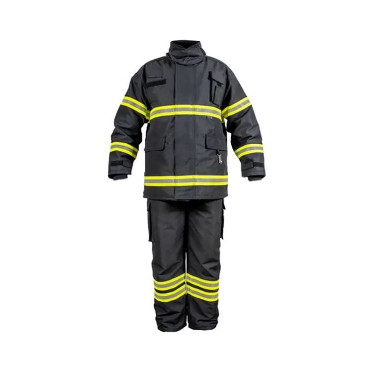 CE onaylı nomex yapısal yangın söndürme üniforma aramid güvenlik giyim yangın geciktirici takım sıcak satış