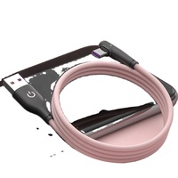 Câble de données USB-C TPE à angle droit 90°, câble de charge USB avec conducteur en cuivre pur et blindage tressé, câble d'ordinateur pour codes-barres