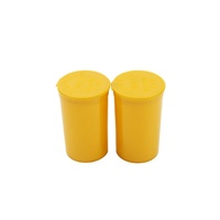 Conteneur à pilules médical portable de haute qualité, petit, noir et transparent, en plastique, résistant aux enfants, avec couvercle à ouverture facile