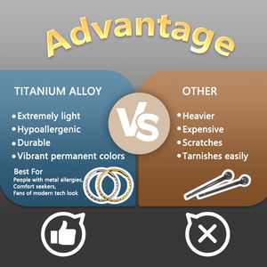 18k सोने की प्लेटेड टाइटेनियम लैब्रेट भेटिंग सांप के आकार उपास्थि ट्रेगस होंठ - Product Image 6