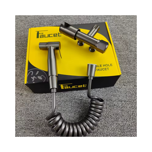 High Pressure Stainless Steel Double Outlet Angle Valve Wall Mounted <strong>Handheld</strong> <strong>Bidet</strong> Toilet <strong>Sprayer</strong> Set - Product Image 6