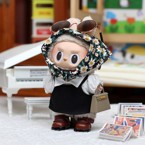 Ropa Universal para Muñecas Labubu Tercera Generación Qiuxiang, Conjunto de Tres Piezas Estilo Macaron, Atuendo para Muñeca de Vinilo - Product Image 1