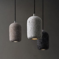 Wabi Sabi Suspension en béton pour la décoration de la salle à manger moderne Lustres et luminaires suspendus