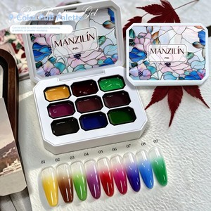 Nuevo Set Especial de Salón: 9 Esmaltes de Uñas en Gel UV Gongge Pat, Esmalte de Uñas en Gel Sólido Rojo y Degradado - Product Image 5