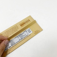 Sacs d'emballage de beurre de cacahuètes imprimés sur mesure, sac de fermeture arrière, pochette de collation en papier d'aluminium