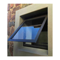 Australie As2047 Standard Aluminium Auvent Fenêtres Double Verre Trempé Fenêtres Et Portes