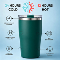 Tasse à café isotherme 250 ml en acier inoxydable 304 avec couvercle coulissant, anti-fuite, compatible porte-gobelet, style japonais, vente en gros personnalisée