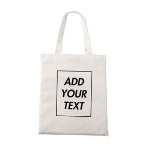 Bolsa de Lona de Algodón Personalizable Promocional Siy1830, Bolsas de Compras Reutilizables con Logotipo Impreso Personalizado - Product Image 1