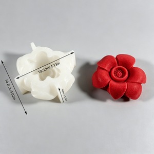 Six Petal Flower <b>Silicone</b> Mold Rafflesia Shape Mousse Cake Chocolate Mold <b>Baking</b> Jelly Pudding Mold Home Commercial Use - Product Image 2