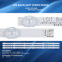 Tiras LED Para TV Pour 32LB563B 32LB5820 32LF560T 32LF565B 32LB561T 32LB563B 32LB582D Innotek DRT3.0 32 Pouces A TYPE REV 0.2 B