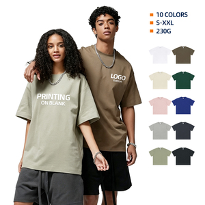 T-shirt Sportiva da Uomo in Misto Cotone Pesante 230G, Sensazione di Freschezza, Asciugatura Rapida, Vestibilità Ampia, Traspirante, Cuciture Strette, <span class=keywords><strong>Maglietta</strong></span> Premium - Product Image 5