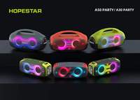 Enceinte de fête stéréo extérieure Hopestar A30 PARTY 70W Bluetooth IPX6 résistante aux éclaboussures, double diaphragme, lumière LED, TWS, TF, USB, AUX, FM