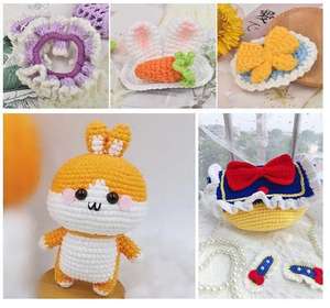 50g Çevre Dostu Süslü İplik-Dört Katlı Orta Kalınlıkta El Örgüsü Boyalı DIY Bebek Yapımı Tığ İşi ve Kazak - Product Image 5