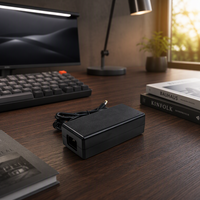 Adaptor Daya Desktop AC DC 72W hingga 100W Berdaya Tinggi untuk Penerangan LED & Peralatan Industri
