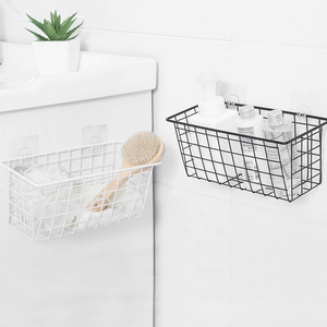 Iron <b>Wire</b> <b>Storage</b> <b>Basket</b> Rectangle Minimalist Kitchen <b>Storage</b> Bin Standing Type Neatening Organizer - Product Image 4