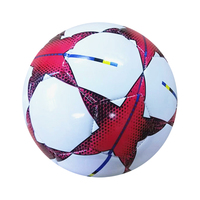 Balle promotionnelle de jeux d'école de vente directe d'usine 1.6mm Pvc 260-280 grammes pas cher PVC taille cinq Football