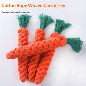 Jouet pour <span class=keywords><strong>chien</strong></span> en coton naturel non toxique tressé en forme <span class=keywords><strong>de</strong></span> carotte, résistant aux morsures, accessoire <span class=keywords><strong>de</strong></span> dentition, soulage l'<span class=keywords><strong>anxiété</strong></span> <span class=keywords><strong>de</strong></span> <span class=keywords><strong>séparation</strong></span> du <span class=keywords><strong>chien</strong></span> - Product Image 2