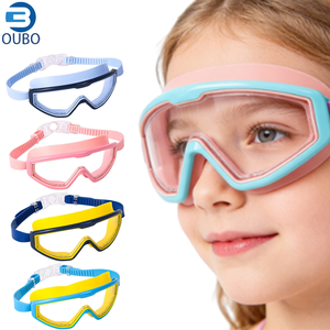 Lunettes de natation pour enfants à monture large, anti-buée, haute définition, étanches, anti-éblouissement - Product Image 1