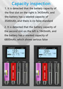 LiitoKala Lii-M4 5 V Type-c 3,7 V/1,2 V AA/AAA 18650/26650/16340/14500/10440/18500 Detektierbare Kapazität Batterieladegerät - Product Image 4
