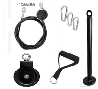 Système de poulie de musculation réglable DIY pour barre de traction haute, équipement de fitness à domicile avec câble, poulie de levage en nylon et acier, machine à broches de chargement