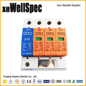 blitzschutzvorrichtung blitzhalter zähler V25-B+C 3+NPE-385V T1+T2 4P 50kA - Product Image 3