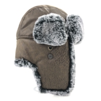 Gros Hommes Femmes Trooper En Peluche En Fausse Fourrure Ushanka Russe Aviator Bomber Cache-oreilles Trapper Chapeaux D'hiver
