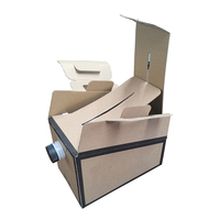 Kunden spezifisch bedruckter Einweg-Getränkes erver Kraft papier griff Kaffee-Go-Box-Behälter zum Mitnehmen Verwendung für Bier-Whisky-Karton