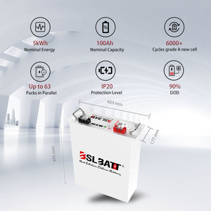 Batería de Montaje en Rack <span class=keywords><strong>BSLBATT</strong></span> de 5.12kwh, Batería de Iones de Litio de 48v 100ah - Product Image 2