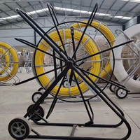 Tire-câble en fibre optique, tiges de poussée en fibre de verre, rubans de tirage : résistance à la traction et flexibilité pour la pose de câbles