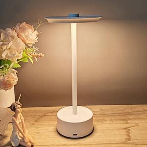 Solar LED Cordless Table Lamp Rechargeable Metal Table Lamp 3 Gears Simple Atmosphere <b>Light</b> for Hotel Bar Bedroom Decor - Product Image 2