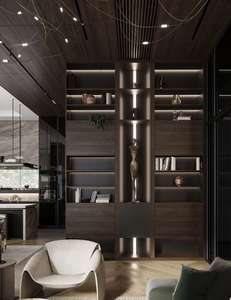 Escalier de villa moderne de style italien, design architectural intérieur de luxe haut de gamme, solution graphique de projet clé en main, écologique - Product Image 5