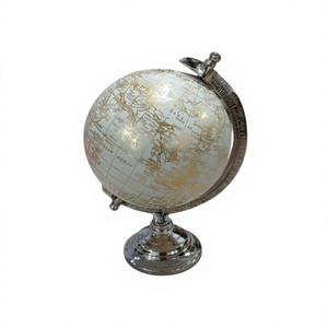Nouveau Design 2026 Globe Terrestre Classique en Laiton Écologique pour la Maison et le Bureau Vente Directe d'Usine Artisanat Indien de Haute Qualité - Product Image 4
