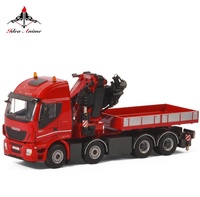Camion jouet miniature en métal moulé sous pression, modèle de camion avec remorque, véhicule isolé