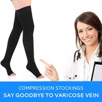 Bas de contention graduée 20-30 mmHg pour varices, bas de compression médicale