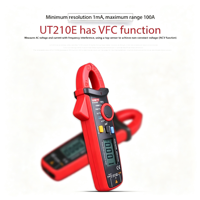 Clamp Meter Digital True RMS AC DC Penguji Tegangan Arus Multimeter UNI-T