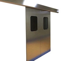 Porte coulissante automatique sans contact intelligente pour hôpitaux et cliniques Porte médicale hermétique en acier inoxydable