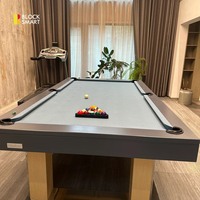 Table de billard personnalisée 7FT 8FT 9FT, best-seller, design de luxe en ardoise, multifonctionnelle 3 en 1 : billard, tennis de table, table à dîner